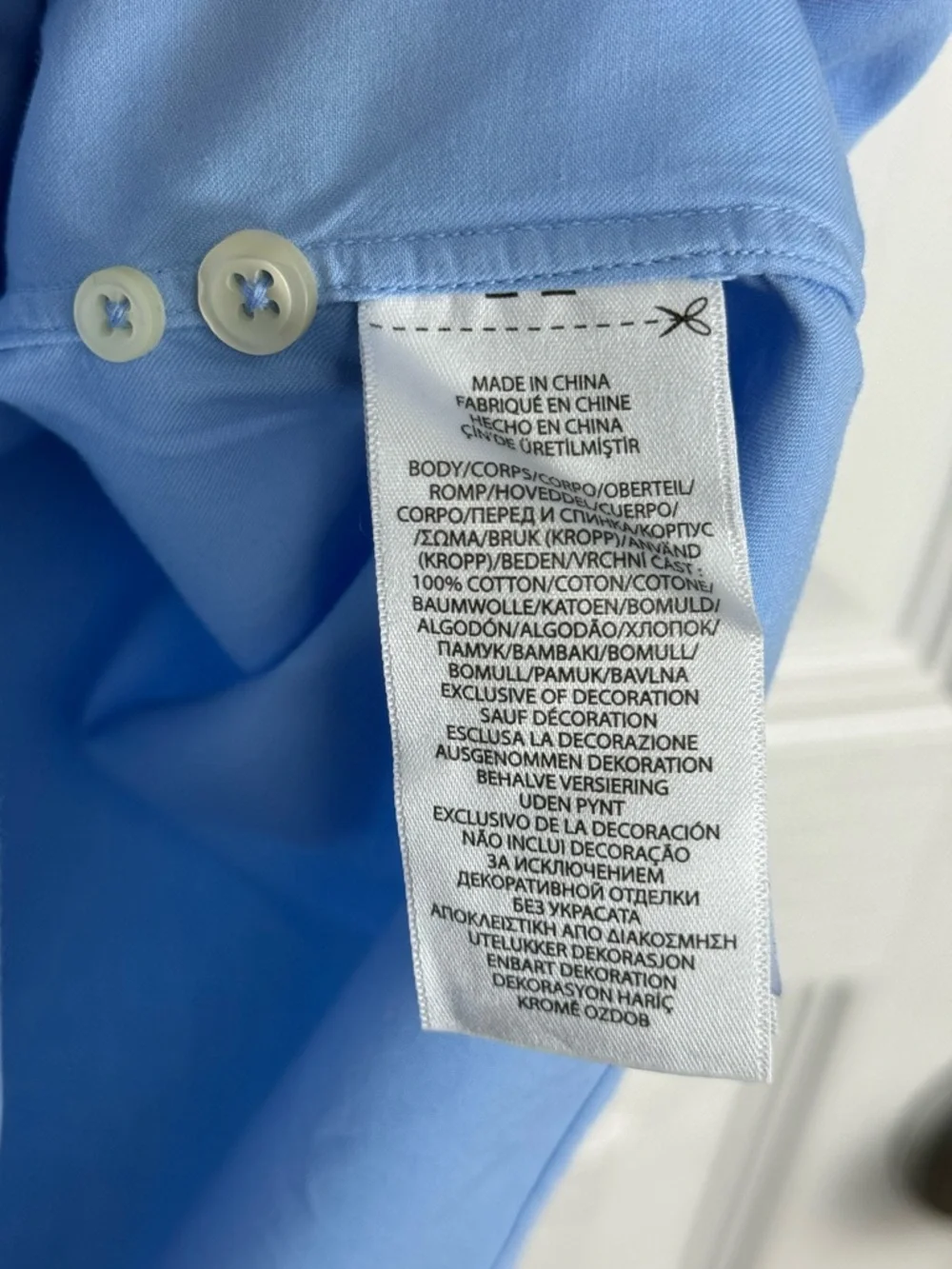 SOLD Ralph Lauren Classic Fit Featherweight Twill Short Sleeve Shirt Sz XL Blue - Picture 10 of 11